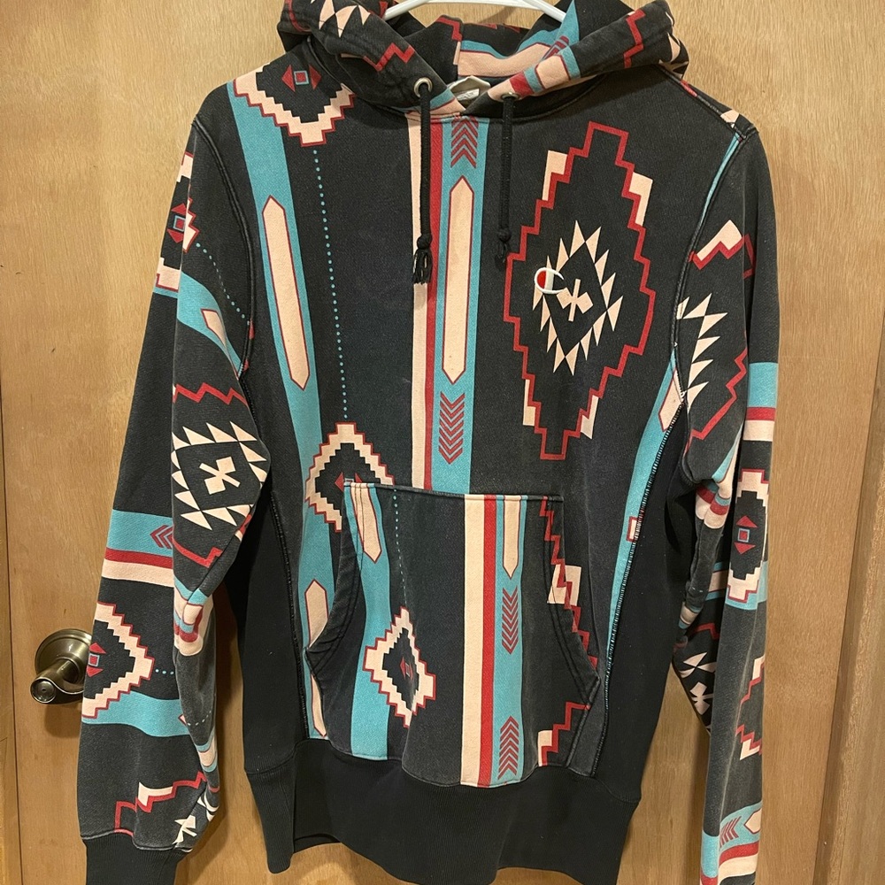 Men’s Champion Reverse Weave Aztec Allover Print Hoodie